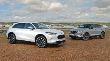 Honda ZR-V and Nissan Qashqai - front static